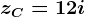 zC=1+2i