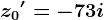z0'=-7+3i