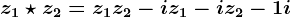 z1\star z2=z1z2-iz1-iz2-1+i